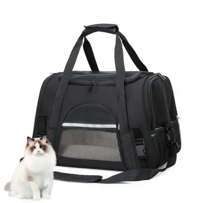 PetTribes Sac de Transport Pliable et Aéré pour Chat/Chien