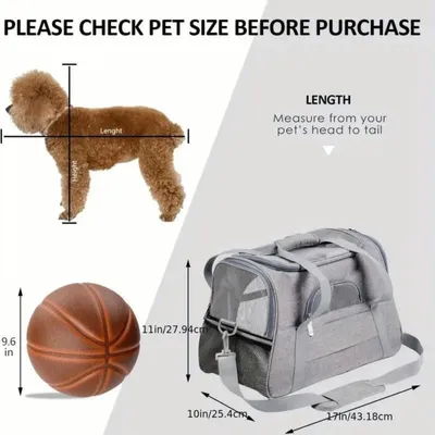 PetTribes Sac de Transport Pliable et Aéré pour Chat/Chien