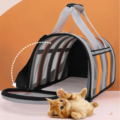 PetTribes Sac respirant pliable - Petit chat et chien