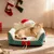 PetTribes Lit de Noël chaud et moelleux pour chat