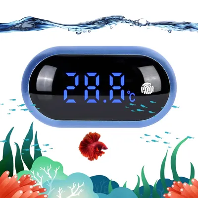 PetTribes Thermomètre Aquarium LED Tactile - Grand Écran