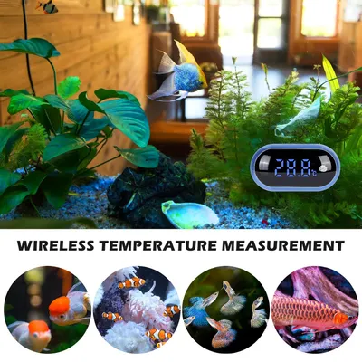 PetTribes Thermomètre Aquarium LED Tactile - Grand Écran PetTribes Thermomètre Aquarium LED Tactile - Grand Écran