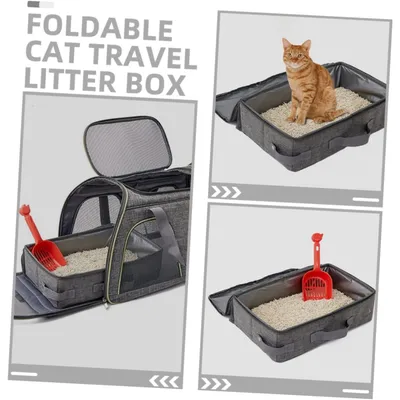 PetTribes Litière Portable Chat - Pliable & Étanche