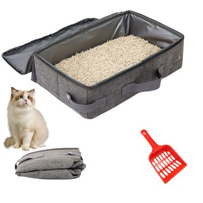 PetTribes Litière Portable Chat - Pliable & Étanche