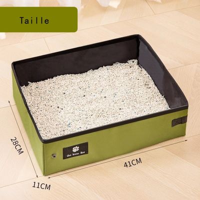 PetTribes Bac à litière pliable pour chat - Portable, imperméable S