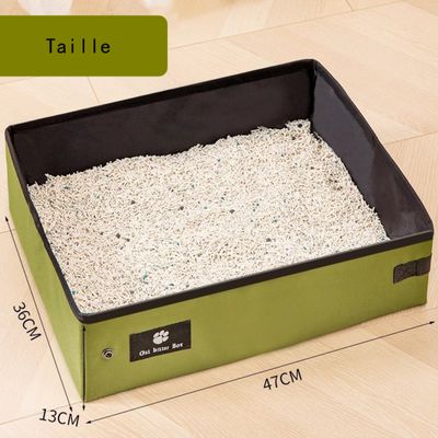 PetTribes Bac à litière pliable pour chat - Portable, imperméable M