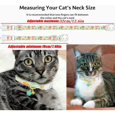 PetTribes Collier chaton - Fleur avec clochette - Réglable et sécuritaire