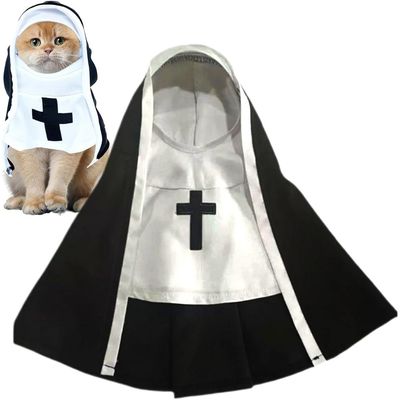 PetTribes Habit de Sœur pour Chat - Costume Amusant