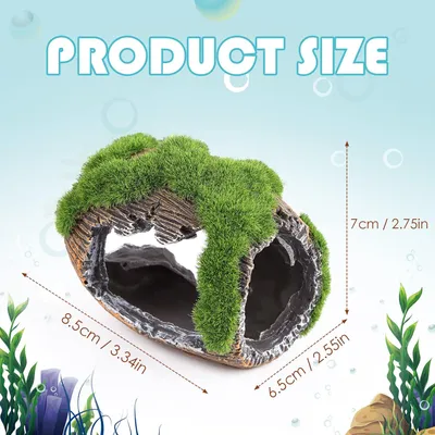PetTribes Grotte Décorative Mousse pour Aquarium S