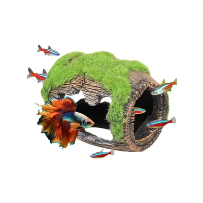 PetTribes Grotte Décorative Mousse pour Aquarium S