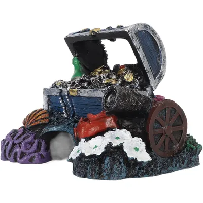 PetTribes Coffre au Trésor Ornemental pour Aquarium