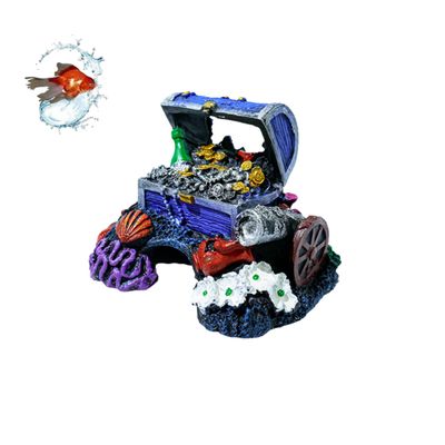 PetTribes Coffre au Trésor Ornemental pour Aquarium