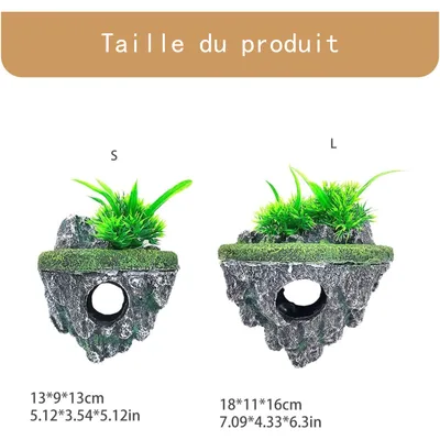 PetTribes Décoration grotte aquarium L