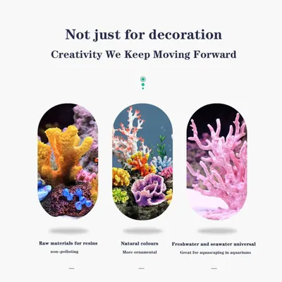 PetTribes Décor Résine pour Aquarium - Corail Ornemental