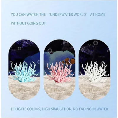 PetTribes Décor Résine pour Aquarium - Corail Ornemental