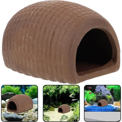 PetTribes 3 Ornements Céramique pour Aquarium - Cachette Sûre