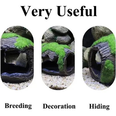 PetTribes Grotte Décorative Mousse pour Aquarium M