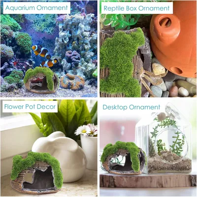 PetTribes Grotte Décorative Mousse pour Aquarium M