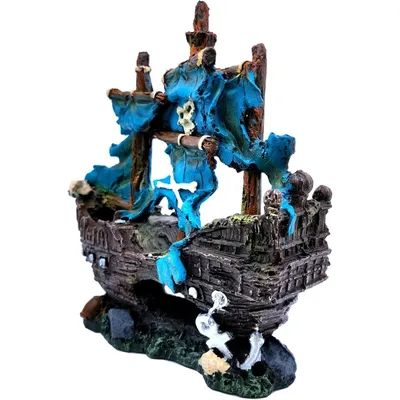 PetTribes Bateau Pirate Décoratif pour Aquarium