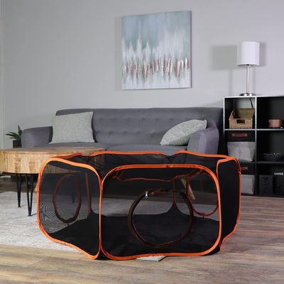 PetTribes Parc pliable avec tente et tunnel pour animaux