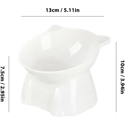 PetTribes Bol incliné pour chat et petit chien.