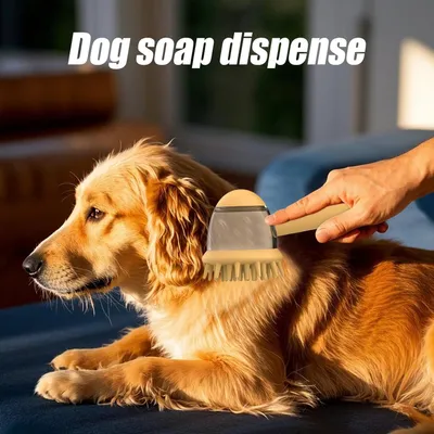 PetTribes Brosse de Bain pour Chien - Disperse Shampoing & Massage