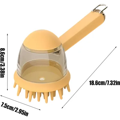 PetTribes Brosse de Bain pour Chien - Disperse Shampoing & Massage