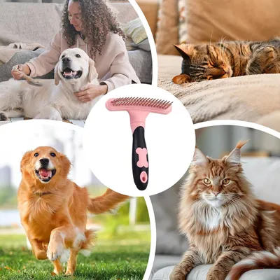 PetTribes Râteau Double Rangée - Toilettage Pro