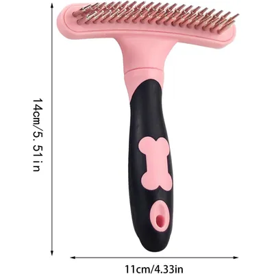 PetTribes Râteau Double Rangée - Toilettage Pro