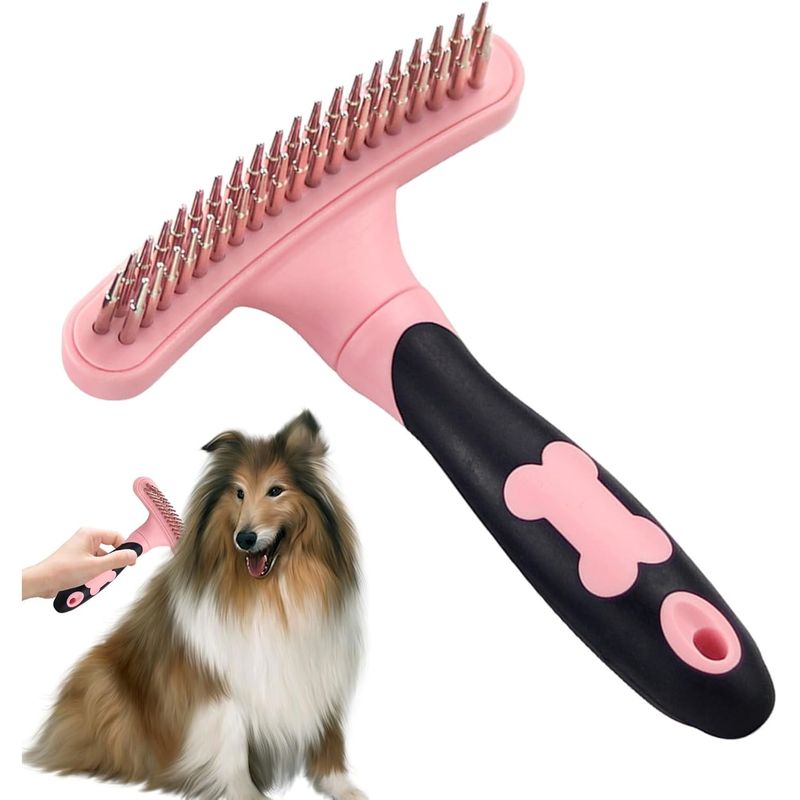 PetTribes Râteau Double Rangée - Toilettage Pro