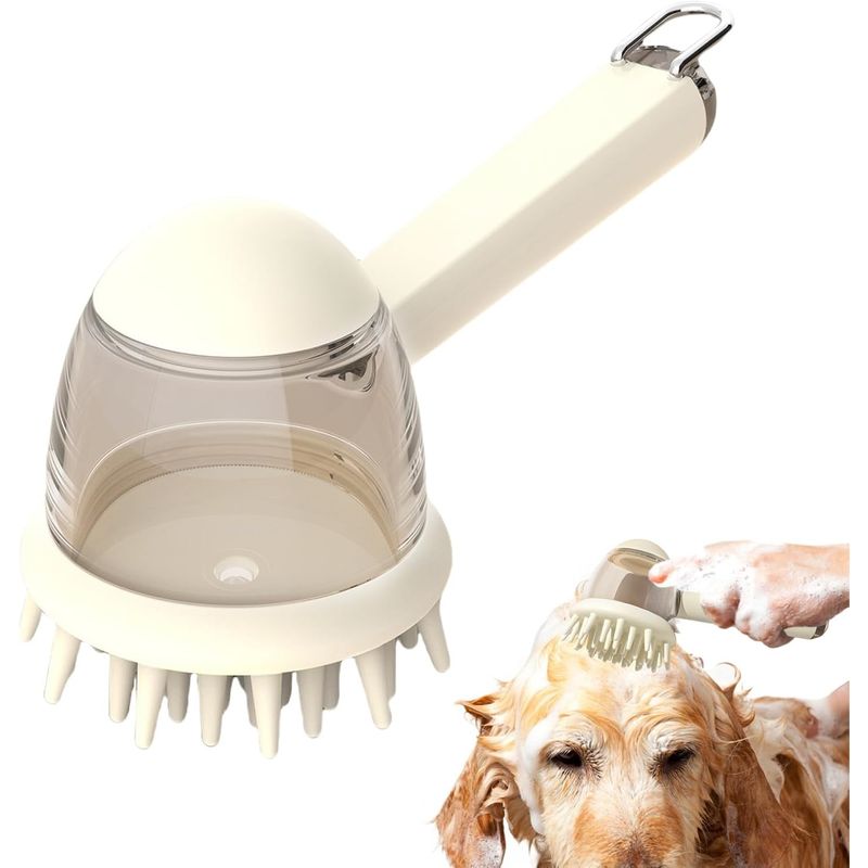 PetTribes Brosse de Bain pour Chien - Disperse Shampoing & Massage