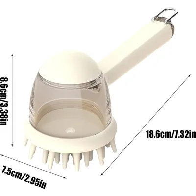 PetTribes Brosse de Bain pour Chien - Disperse Shampoing & Massage