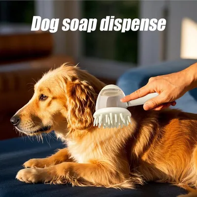 PetTribes Brosse de Bain pour Chien - Disperse Shampoing & Massage