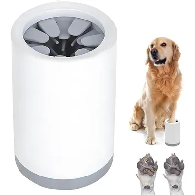 PetTribes Lave-Pattes pour Chats/Chiens - Nettoyage Rapide gris PetTribes Lave-Pattes pour Chats/Chiens - Nettoyage Rapide gris