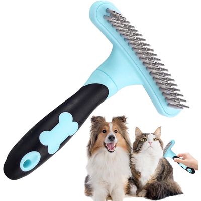 PetTribes Râteau Double Rangée - Toilettage Pro