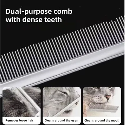PetTribes Peigne double face pour chien - Lame incluse - Démêlage pro