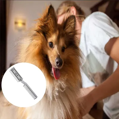 PetTribes Peigne double face pour chien - Lame incluse - Démêlage pro