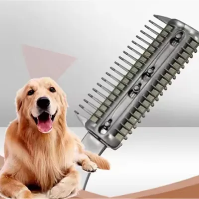 PetTribes Peigne double face pour chien - Lame incluse - Démêlage pro