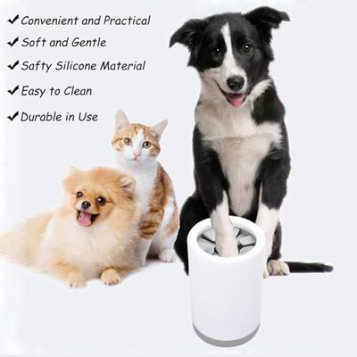 PetTribes Lave-Pattes pour Chats/Chiens - Nettoyage Rapide vert
