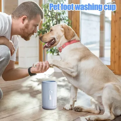 PetTribes Brosse Douce et Séchage Rapide : Gobelet pour Pattes Propres PetTribes Brosse Douce et Séchage Rapide : Gobelet pour Pattes Propres