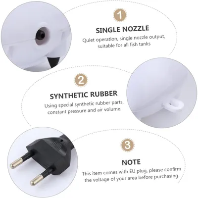 PetTribes ombe à Oxygène Silencieuse pour Aquarium - Compacte