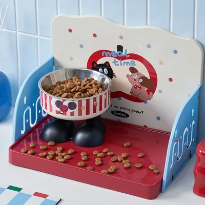 PetTribes Support de gamelle surélevé et antidérapant pour chien