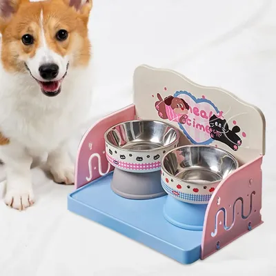 PetTribes Support de gamelle surélevé et antidérapant pour chien