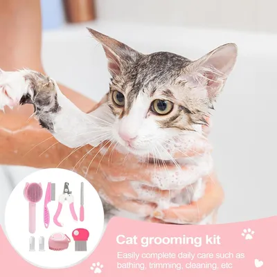 PetTribes Kit Toilettage Chat Pro - Peigne et Tondeuse Antichute