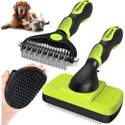 PetTribes Cepillo Autolimpiante para Mascotas - Elimina Pelo Muerto Eficaz