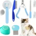 PetTribes Kit Toilettage Chat Pro - Peigne et Tondeuse Antichute