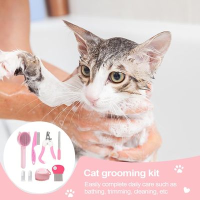 PetTribes Kit Toilettage Chat Pro - Peigne et Tondeuse Antichute