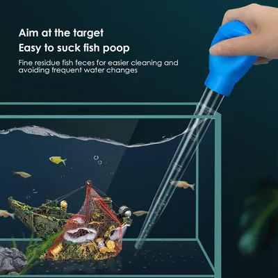 PetTribes Aspirateur à Détritus pour Aquarium - 28.5cm