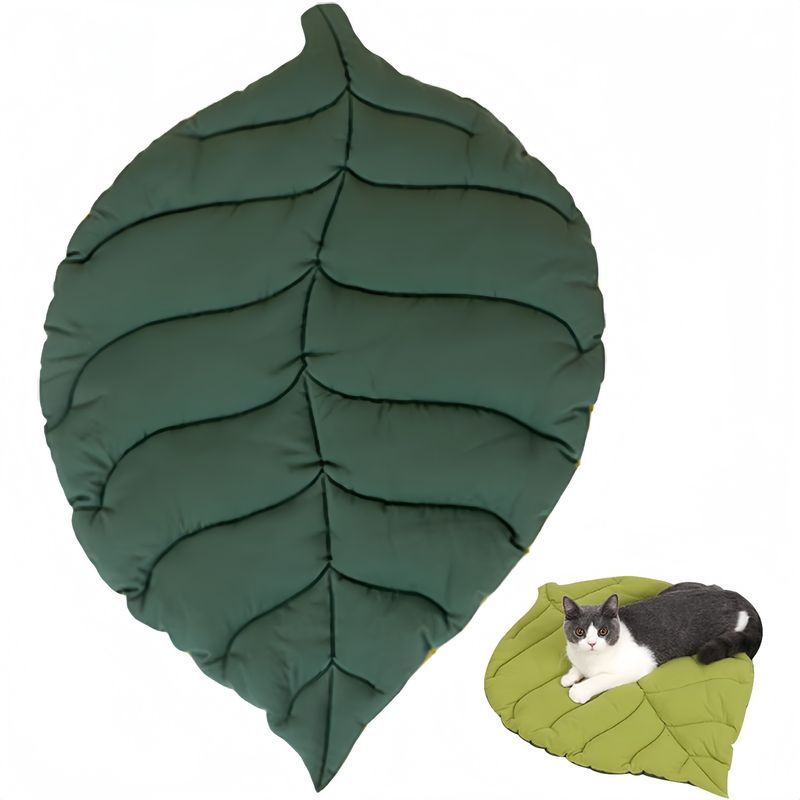 PetTribes Tapis Lit Feuille Doux Rembourré pour Animaux