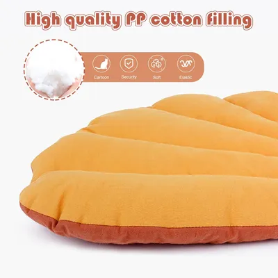 PetTribes Matelas Lavable Double Face Forme Feuille